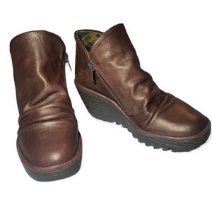 Fly London Brown Ankle Boots